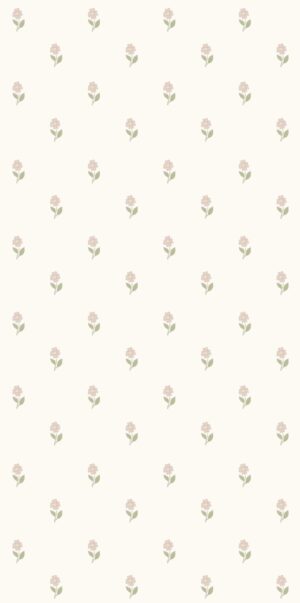 Tapeta małe kwiatuszki pudrowy róż na jasnym tle w rolce