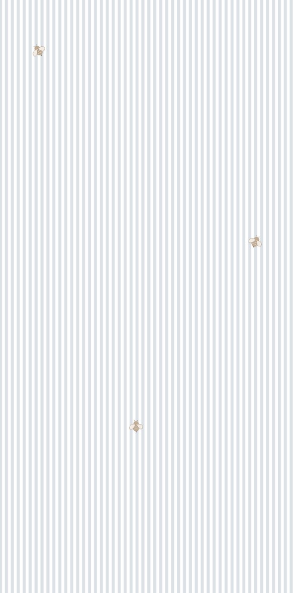 Tapeta pszczoły i paski błękit 1 50x100 22