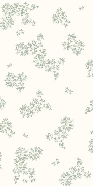 Tapeta kwiatuszki łąka zieleń na jasnym tle