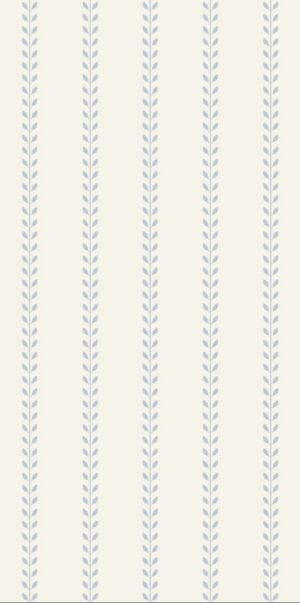 Tapeta paski liściaste błękit w rolce