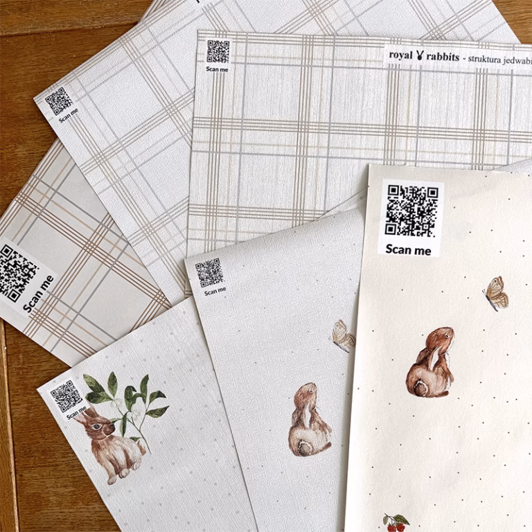 Premium wallpaper on interlining or vinyl - Royal Rabbits