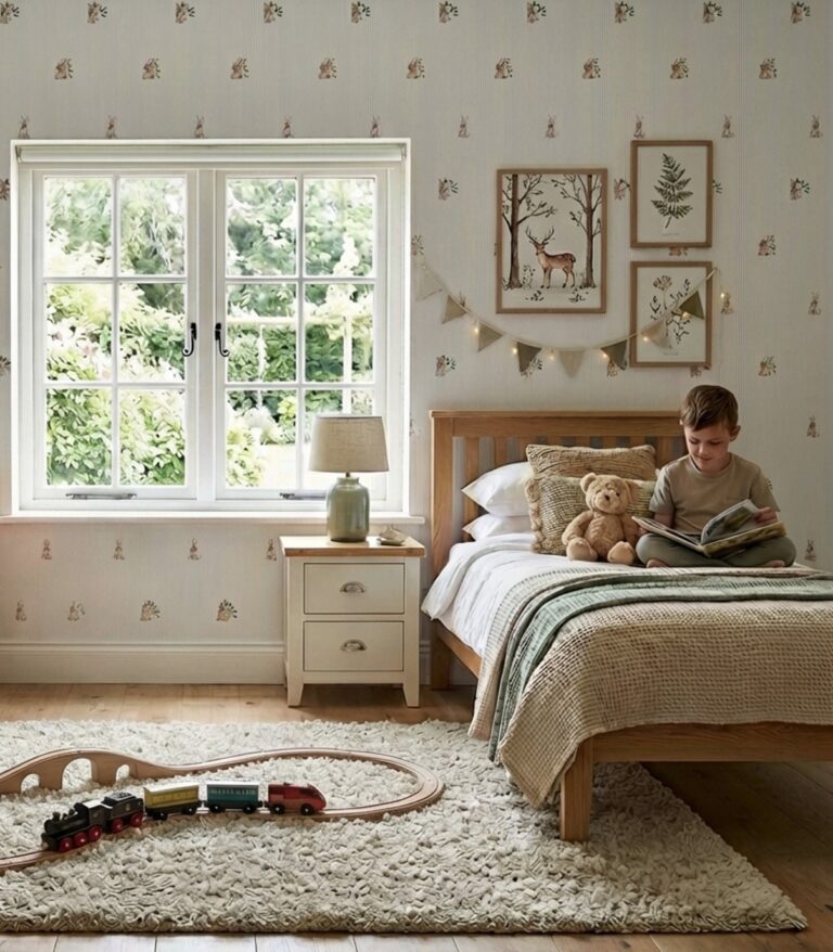 A forest-style room