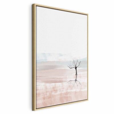 Obraz na płótnie samotne drzewo w pastelowym pejzażu 13 LBF 100886 1000x1000 v6984d03ad36919.35277669
