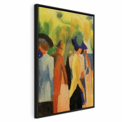 Obraz na płótnie August Macke – Spacerowicze pod drzewami 11 LBF 101313 1000x1000 v6984d716c9f987.83579168