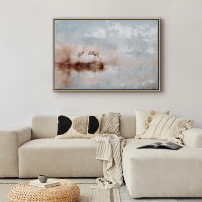 Image - Cranes in the morning (1-piece) wide