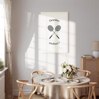 Canvas painting badminton classic Domine endure 15 i C 10079 b a dk drde wiz3