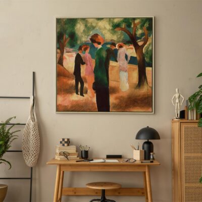 Obraz na płótnie August Macke – Kobieta w zielonym żakiecie 15 l F 10864 b a dkab drde wiz3 jd